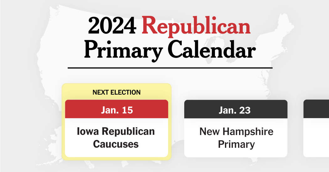 2024 Republican Presidential Primary Calendar The Print
