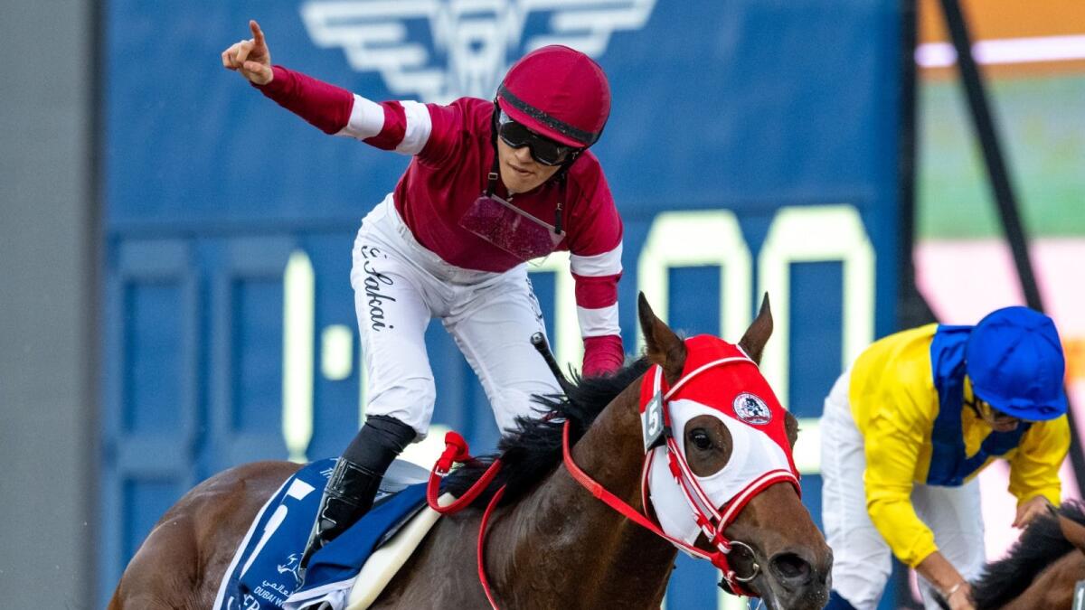 Dubai World Cup Forever Young stamps Kentucky ticket with UAE Derby