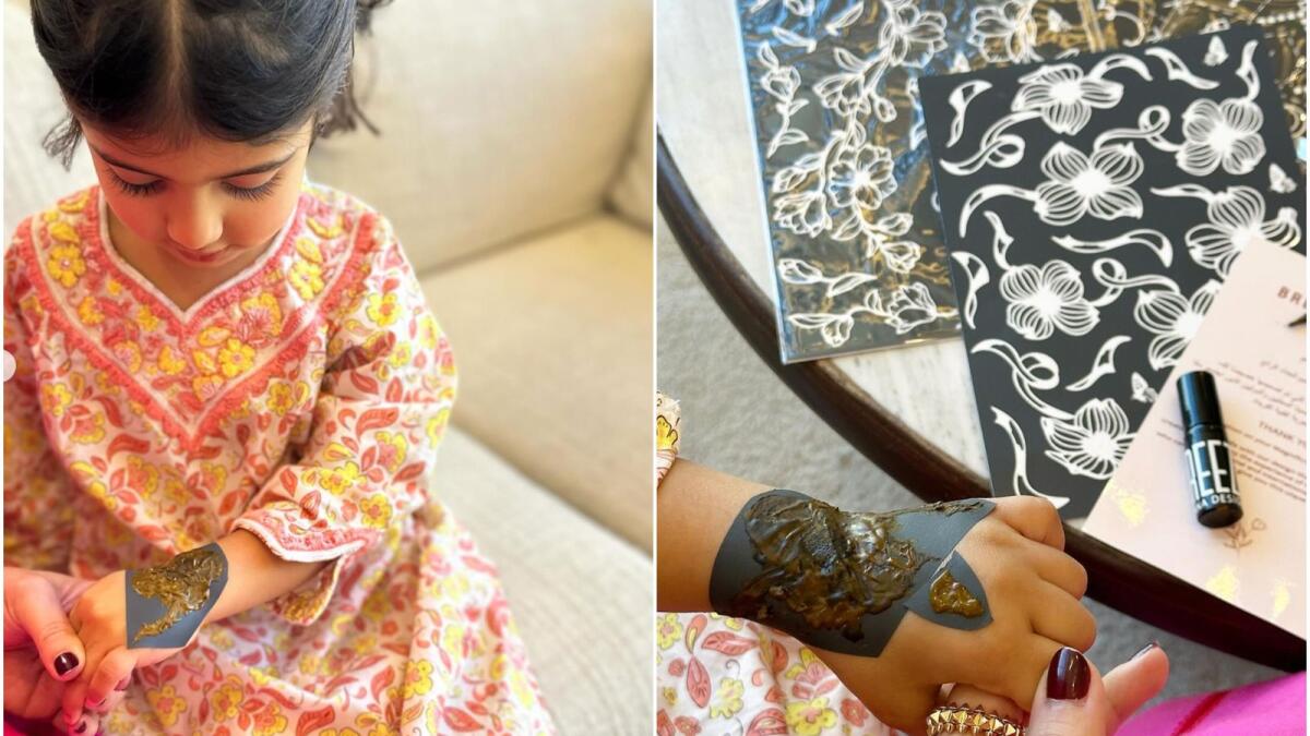 Eid Al Fitr in UAE Residents opt for henna stickers as salons fully